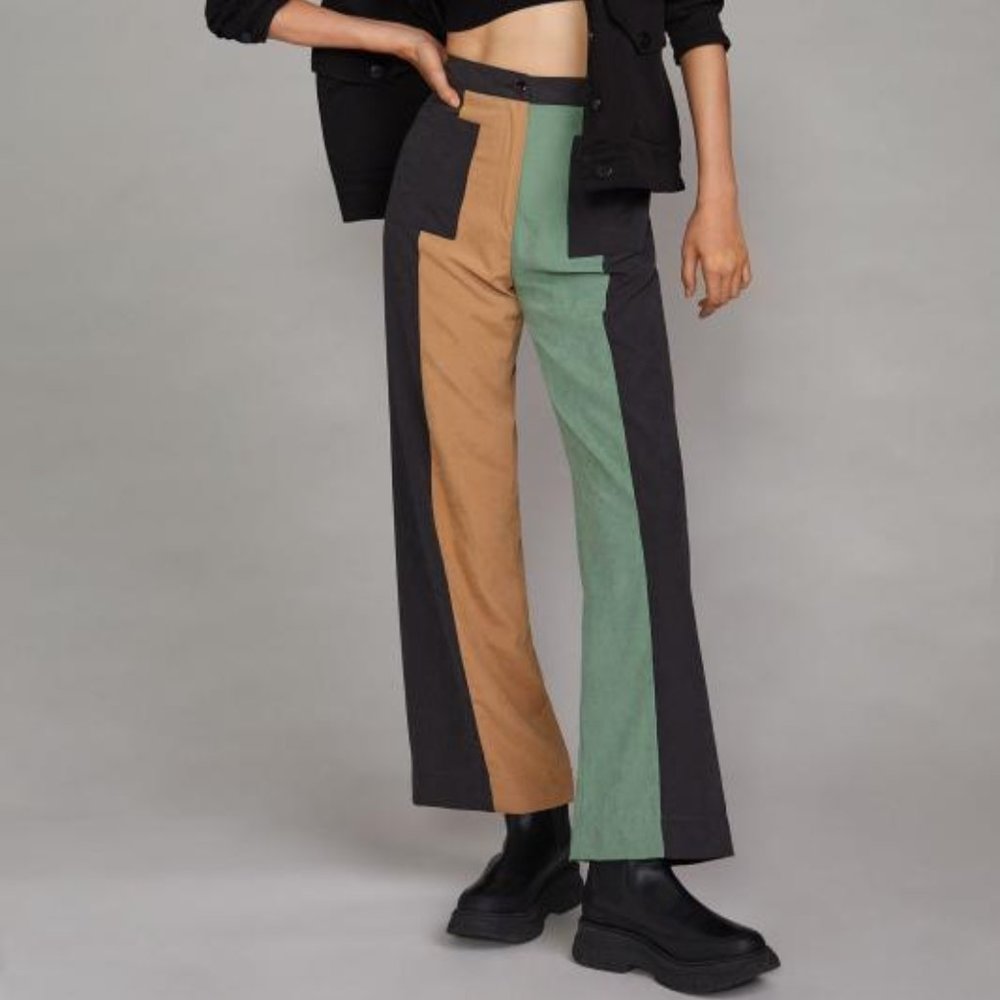 PASTICHE Colorblocked Straight Pants from Anthropologie